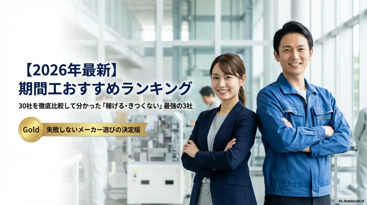 【2026年最新】期間工おすすめランキング｜稼げる・きつくない最強の3社を徹底比較