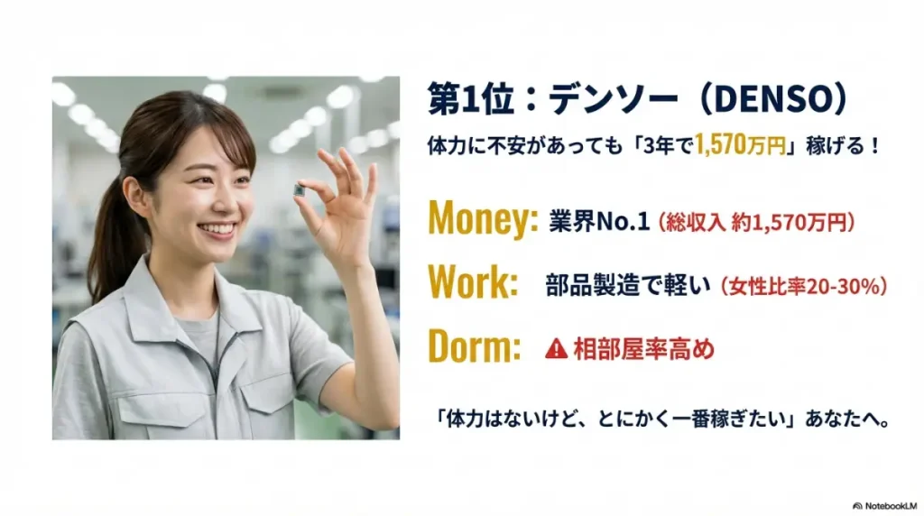 期間工おすすめ1位デンソー｜年収1570万稼げる部品メーカー